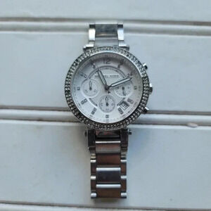 Michael Kors MK5353 Parker Silver Chronograph Stainless Steel 39mm Women's Watch